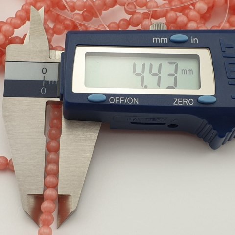 Salmon jade ball 4 mm 30 pcs Salmon jade ball 4 mm 30 pcs