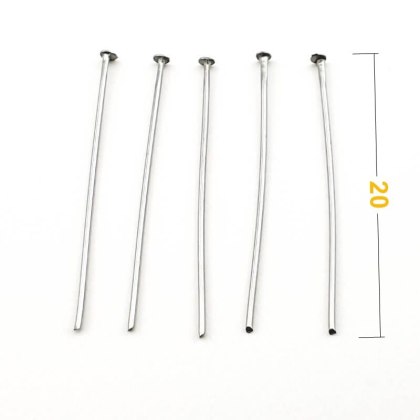 Surgical steel pins 20mm 0.7mm 20pcs