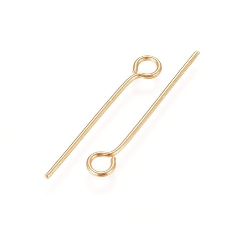 Eyelet pins surgical steel 20mm 0.6mm 10pcs Eyelet pins surgical steel 20mm 0.6mm 10pcs