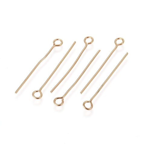 Eyelet pins surgical steel 25 mm 0.6 mm 10 pcs Eyelet pins surgical steel 25 mm 0.6 mm 10 pcs