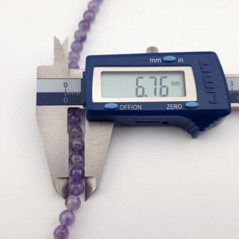 Ametyst kula 6 mm sznur Ametyst kula 6 mm sznur