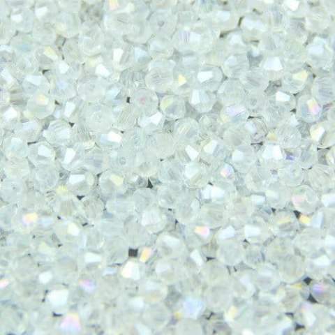 Bicone 3 mm Crystal AB 50 pcs Bicone 3 mm Crystal AB 50 pcs