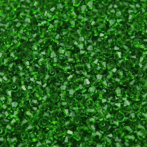 Bicone 3 mm Grass Green 50 pcs Bicone 3 mm Grass Green 50 pcs