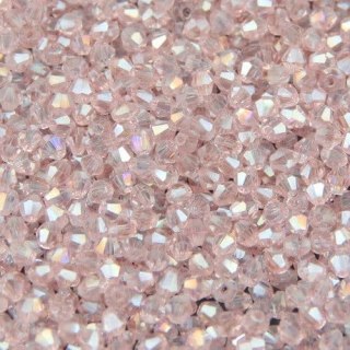 Bicone 3 mm Rose AB 50 pcs