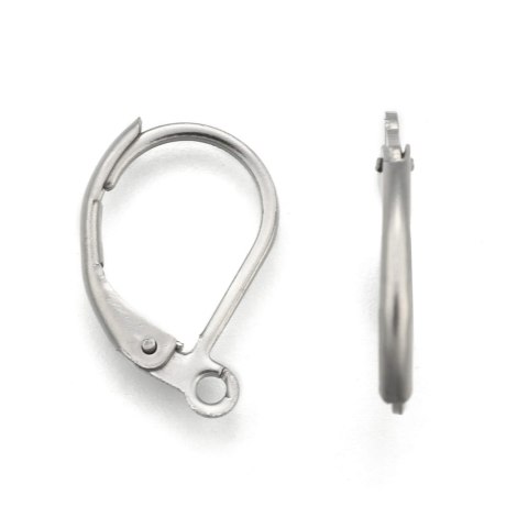 English earwires surgical steel 6 pcs 15x10 mm English earwires surgical steel 6 pcs 15x10 mm