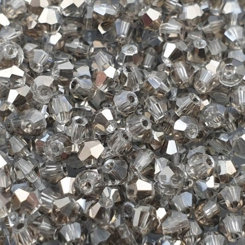 Bicone 3 mm Steel Grey 50 szt Bicone 3 mm Steel Grey 50 szt