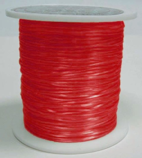 Silicone elastic string flat red 0.8 mm spool Silicone elastic string flat red 0.8 mm spool