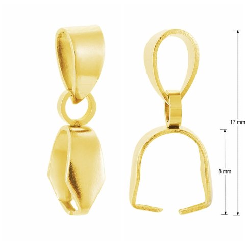 Stainless steel tie 17x4 mm 3 pcs gold colour Stainless steel tie 17x4 mm 3 pcs gold colour