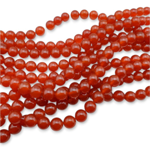 Agate carnelian ball 8 mm strand Agate carnelian ball 8 mm strand
