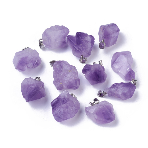 Amethyst nugget pendant 20-30 mm 1 pc. Amethyst nugget pendant 20-30 mm 1 pc.