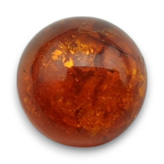 Baltic amber cabochon fi 10 mm no 753