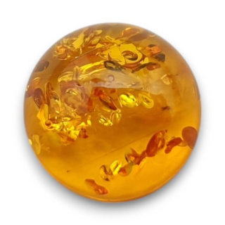 Baltic amber cabochon fi 10 mm no 756