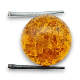 Baltic amber cabochon fi 16 mm no 776