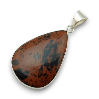 Obsydian mahoniowy zawieszka 36x24 mm nr 2