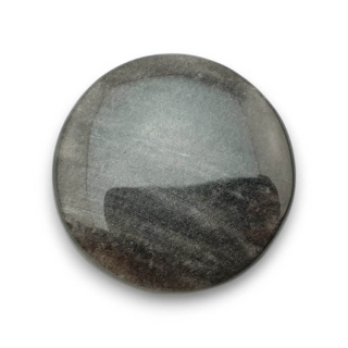 Obsidian silver cabochon fi 30 mm no 72