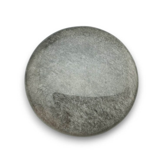 Silver obsidian cabochon fi 31 mm no 60