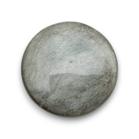 Obsidian silver cabochon fi 32 mm no. 69 Obsidian silver cabochon fi 32 mm no. 69