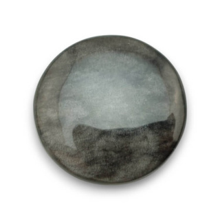 Obsidian silver cabochon fi 32 mm no 74