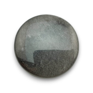 Obsidian silver cabochon fi 33 mm no 66