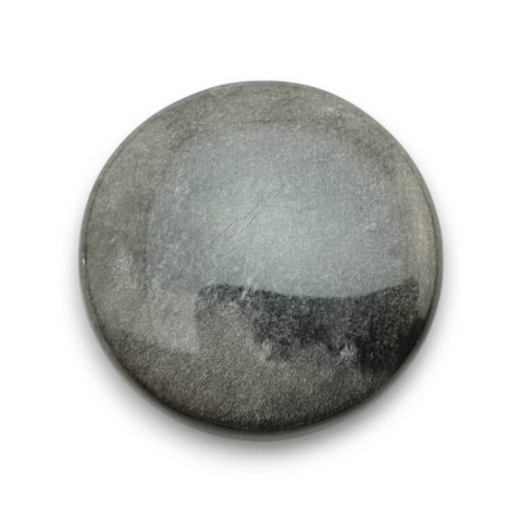 Obsidian silver cabochon fi 33 mm no 66 Obsidian silver cabochon fi 33 mm no 66