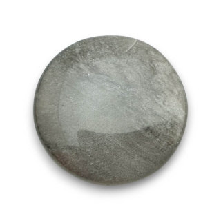 Silver obsidian cabochon fi 34 mm no 59