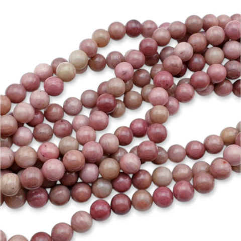 Rhodonite pink sphere 8 mm 10 pcs Rhodonite pink sphere 8 mm 10 pcs