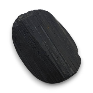 Black tourmaline cabochon druzy 27x19 mm no. 335