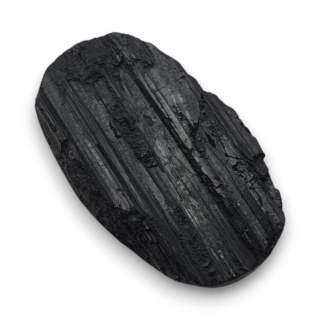 Black tourmaline cabochon druzy 28x17 mm no. 329