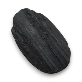 Black tourmaline cabochon druzy 29x17 mm no 343