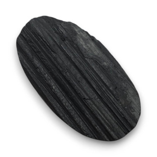 Black tourmaline cabochon druzy 31x17 mm no. 326