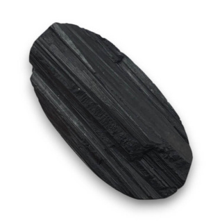 Black tourmaline cabochon druzy 33x17 mm no 332