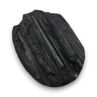 Black tourmaline cabochon druzy 34x25 mm no. 384
