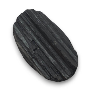Black tourmaline cabochon druzy 36x21 mm no. 334