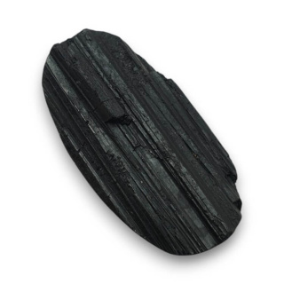 Black tourmaline cabochon druzy 39x20 mm no. 336