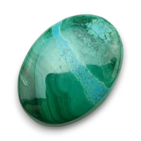 Malachite cabochon 31x23 mm no. 186 Malachite cabochon 31x23 mm no. 186