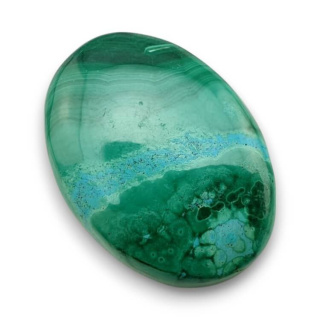 Malachite cabochon 31x23 mm no. 186