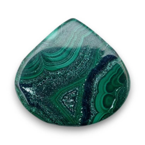 Malachite cabochon 32x30 mm no. 228 Malachite cabochon 32x30 mm no. 228