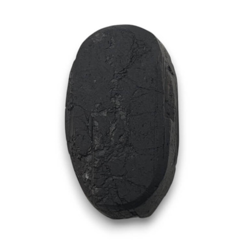 Black tourmaline cabochon druzy 24x14 mm no 390