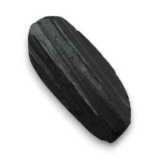 Black tourmaline cabochon druzy 28x13 mm no. 394