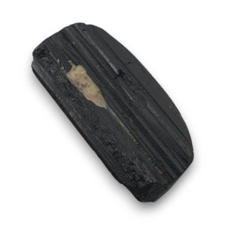 Black tourmaline cabochon druzy 28x14 mm no. 413