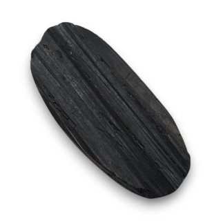 Black tourmaline cabochon druzy 34x15 mm no. 399