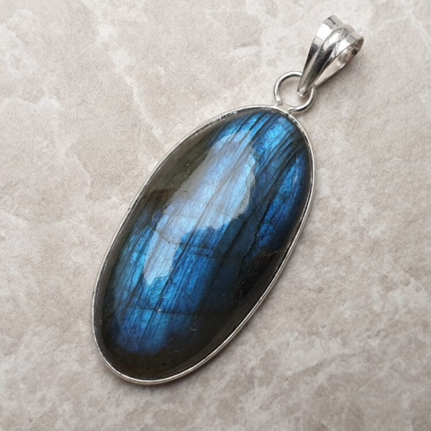 Labradorite pendant 36x19 mm no. 925 Labradorite pendant 36x19 mm no. 925