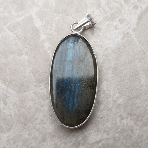 Labradorite pendant 36x19 mm no. 925 Labradorite pendant 36x19 mm no. 925