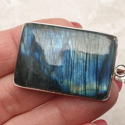 Labradorite pendant 38x26 mm no 863 Labradorite pendant 38x26 mm no 863