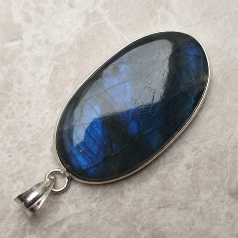 Labradorite pendant 39x22 mm no 866 Labradorite pendant 39x22 mm no 866