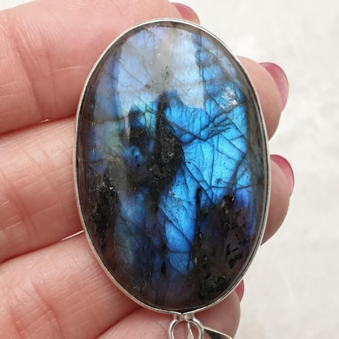 Labradorite pendant 41x28 mm no 847 Labradorite pendant 41x28 mm no 847