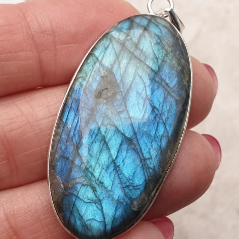 Labradorite pendant 43x23 mm no. 846 Labradorite pendant 43x23 mm no. 846