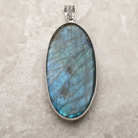 Labradorite pendant 43x23 mm no. 846 Labradorite pendant 43x23 mm no. 846