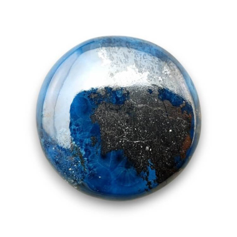 Azurite cabochon fi 27 mm no 48 Azurite cabochon fi 27 mm no 48
