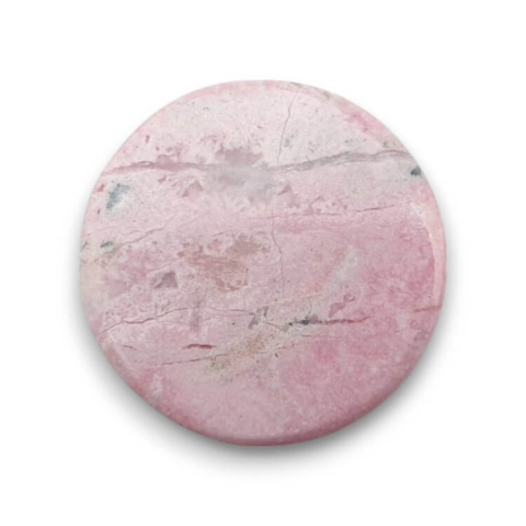 Pink rhodonite cabochon dia. 26 mm no 17 Pink rhodonite cabochon dia. 26 mm no 17